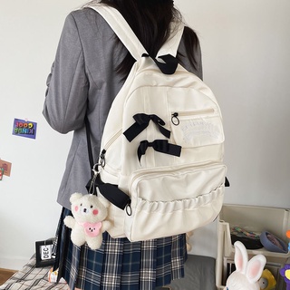 Mochila para mujer, dulce, a juego, mochila de gran capacidad para estudiantes de secundaria, japonesa y coreana, mochila para ordenador