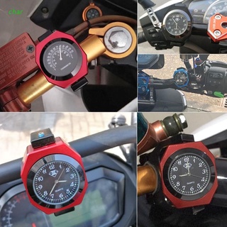 Reloj Luminoso De aleación De aluminio Universal reversible De 4 colores 7/8 pulgadas 1 pulgadas/reloj Luminoso para Motocicleta/termómetro Cnc/Motocicleta