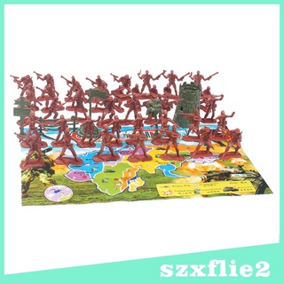 ¡gran Venta! 41 pzas juguetes Miniaturas Soldado Modelo Militar juego Figura juguete