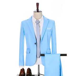Traje de los hombres 2021 nuevo de los hombres de la moda de negocios de dos piezas traje de los hombres traje delgado