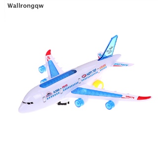 wqw> plástico airbus a380 modelo avión eléctrico flash luz sonido niños juguetes bien