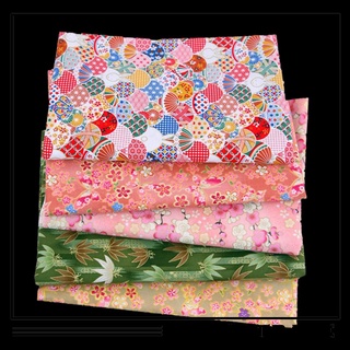 (Craft) 5 pzs telas De algodón Estilo japonés retazos-algodón paquete De retazos con diferentes patrones Para bricolaje