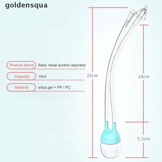 [goldensqua] aspirador nasal de bebé neonatal anti-back flow tubo de succión nariz limpiador [goldensqua]
