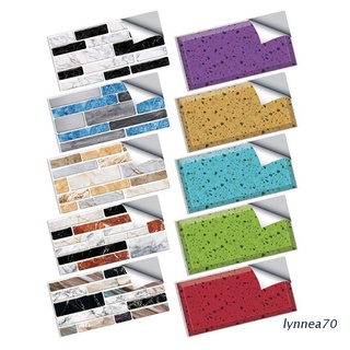 Calcomanía autoadhesiva 9pzs 9pzas impermeables 3d De ladrillos imitación De ladrillos Diy Papel tapiz decoración del hogar