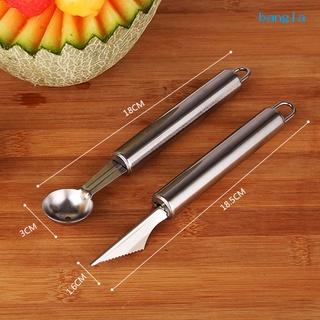 bangla cuchillo de fruta resistente al desgaste afilado portátil de acero inoxidable cuchara de helado dispositivo pelador de piel para la cocina del hogar (6)