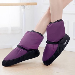 Invierno Ballet caliente zapatos bailarina antideslizante zapatos de baile botines