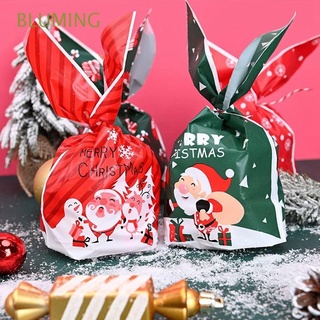 BLUMING 50pcs Biscuit Bags Cute Candy Pouches Christmas Candy Bags Party Party Favor Packaging Exquisite Festive Supplies Xmas Christmas Decoration