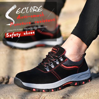 *garantía de calidad* zapatos de seguridad/botines anti-aplastamiento anti-piercing zapatillas de deporte hombres/mujeres impermeable zapatos de senderismo cabeza de acero
