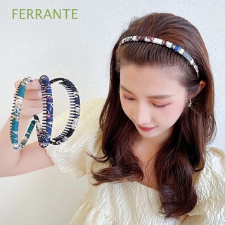 ferrante moda mujeres aro de pelo dulce plástico estilo coreano diademas accesorios para el cabello lavado cara para niñas headwear floral temperamento diadema dentada