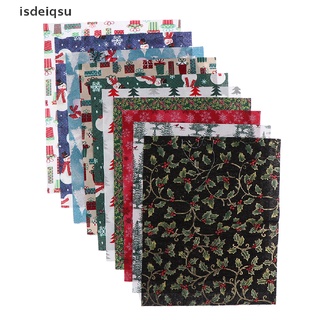 isdeiqsu 5/10pc navidad diy tela de algodón paquetes de costura cuadrado patchwork precortado chatarra co (7)