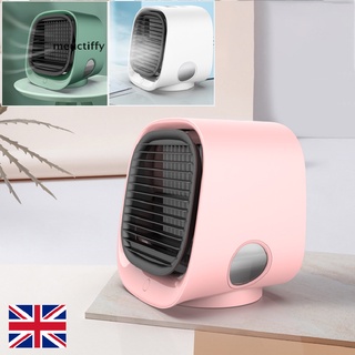 meuctiffy mini aire acondicionado portátil ventilador espacio personal enfriador de aire/humidificador ventilador uk co