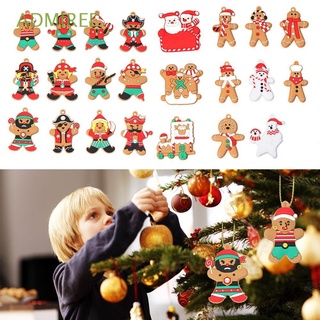 ADMIREE New Gingerbread Man Kids Favors Santa Claus Pendant Xmas Decoration Creative DIY Home Decor Gifts Party Supplies Merry Christmas Christmas Tree Ornaments