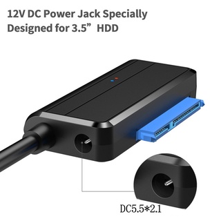AUGUSTINE Cable adaptador USB 3.0 a SATA UASP Easy Drive Cable adaptador HDD de alta velocidad SSD para unidad de disco duro de 2.5" de 3,5 pulgadas práctico convertidor/Multicolor (7)