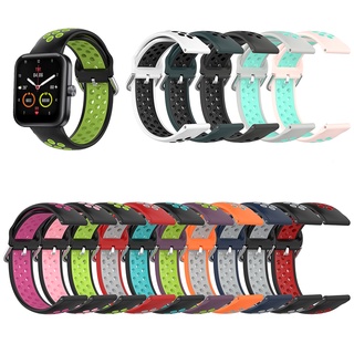 Correa deportiva de silicona transpirable de doble Color para Maimo Smart Watch Maimo reloj de repuesto
