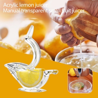 art exprimidor de limón acrílico manual transparente pequeño clip de fruta en forma de barco