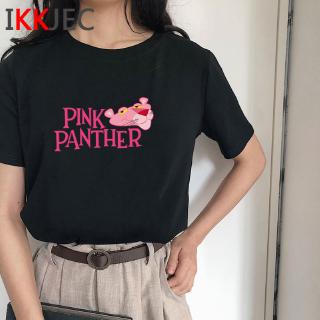 Pink panther nuevas mujeres rayas T-Shirt moda O cuello manga corta Slim Fit azul rayas camiseta mujer