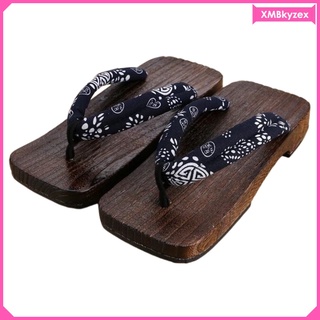 estilo japonés tradicional zuecos zapatillas zapatos interior y al aire libre geta sandalias