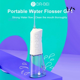 1 juego dr.bei gf1 flosser de agua portátil recargable limpiador de dientes dental agua flosser jet para limpieza de dientes