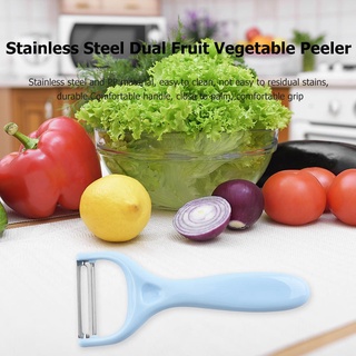 pelador de acero inoxidable dual para verduras/frutas/utensilios de cocina (1)