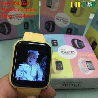 Macaron Y68 Smartwatch D20 Colorido Reloj Inteligente Moda Fitness Pulsera Tracker Monitor De Frecuencia Cardíaca Bluetooth Presión