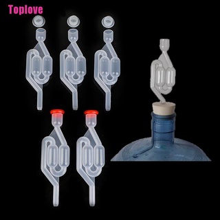 [Toplove] 5 piezas sello de agua escape One way Home Brew vino fermentación Airlock plástico sellado