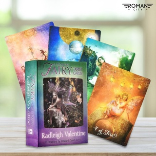 romancity 78Pcs/Set Tarot Board Game Colorful Portable Relaxing Fairy Tarot Cards for Family