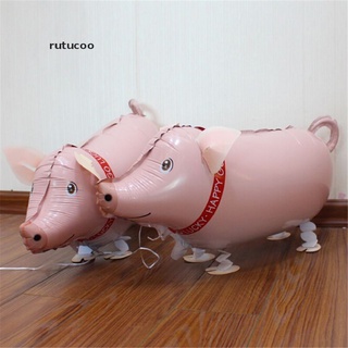 rutucoo de dibujos animados cerdo animales caminar globo inflable decorado boda fiesta de cumpleaños suministros co