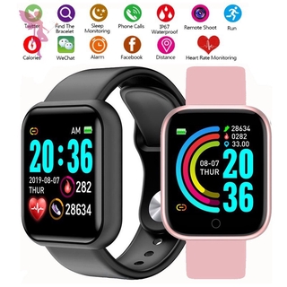 Y68 D20 reloj inteligente Bluetooth con Monitor Fitness/Monitor De presión arterial/frecuencia cardíaca para hombre