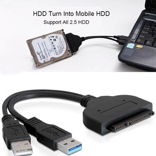 Lloyd Cable adaptador HDD USB 3.0 a SATA SATA Easy Drive Cable adaptador de alta velocidad para disco duro SSD HDD de 2.5 pulgadas disco duro USB 3.0 práctico convertidor/Multicolor (9)