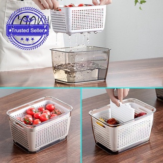 Congelador Sellado Caja De Plástico Para Verduras Y Frutas Para Nevera De Gran Capacidad X2T0