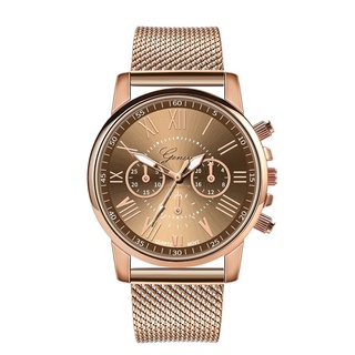 reloj de pulsera de cuarzo deportivo militar de lujo de acero inoxidable dial de cuero