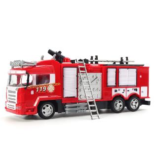 [Alta calidad] embudo de bomberos RC Control remoto escalera Manual motor de bomberos vehículos de juguete (8)