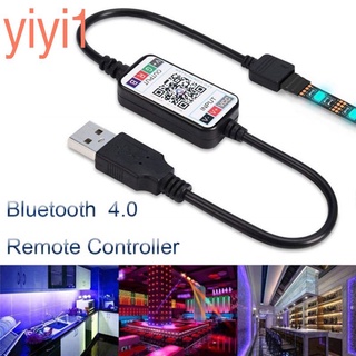 y Hot Mini Wireless 5-24V Smart Phone Control RGB LED Strip Light Controller USB Cable Bluetooth 4.0 yiyi