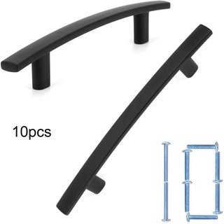 10pcs Curved Bar Cabinet Pull Furniture Arch Handle Screw Spacing For Kitchen