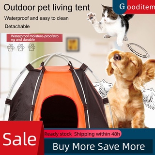 Gooditem tienda plegable portátil para mascotas/perro/gato/cachorro/tienda plegable transpirable para casa al aire libre