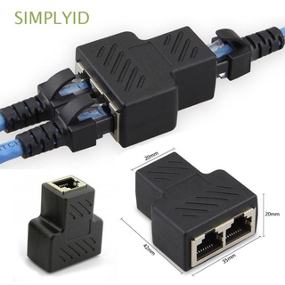 SIMPLYID CAT6 Extensor Enchufe 8P8C 1 A 2 RJ45 Divisor Cable Conector Red LAN Adaptador Ethernet