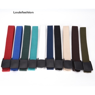 [louisfashion] Cinturón de cintura Casual liso para hombre/mujer/cinturón/cinturón de lona (3)