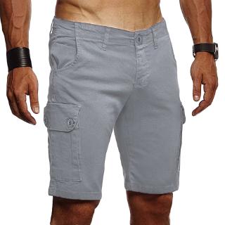Mr pantalones cortos casuales sueltos de Color sólido verano Chino