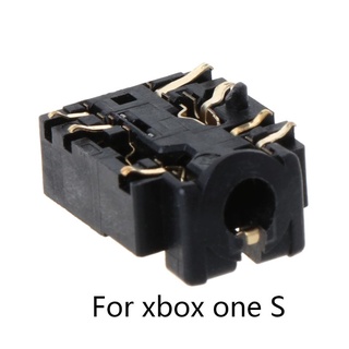 R* MM conector de auriculares puerto zócalo auriculares Jack puerto de enchufe para Xbox One Slim S controlador accesorios