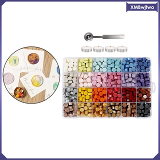 diy cera sello caja kit de perlas de sellado vela retro sobre embalaje regalos (3)