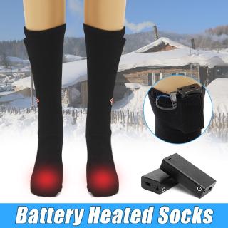 Baterías calentadas calcetines pies calentador eléctrico caliente para invierno