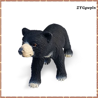 4x oso negro estatuas arte vida silvestre animal escultura rústico escritorio adorno regalo