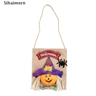 [sihaimern] bolsas de halloween, regalo de fiesta, bolsas de caramelo de calabaza con asas eco reutilizables. (6)