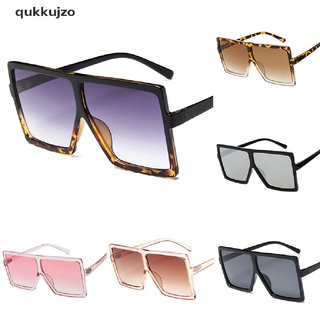 [qukk] gafas de sol cuadradas grandes mujeres hombres vintage metal de gran tamaño gafas nuevas 458co