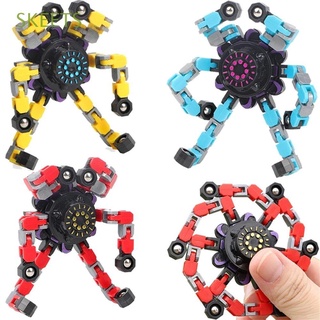 SKEETS Funny Fidget Chain Toys Hobbies for Adults Spinner Toys Fidget Spinner Fingertip Gyro Spinning Top Special Classic Toys Antistress Toys Stress Relief Hand Spinner/Multicolor