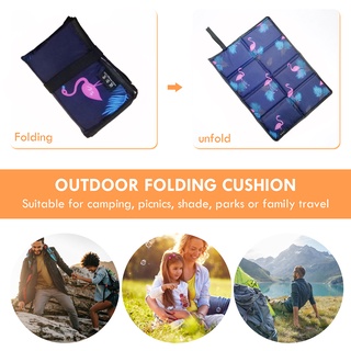 [mee]colchón plegable para asiento de camping picnic al aire libre a prueba de humedad