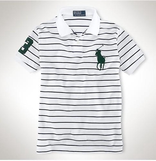 Camisa Polo de rayas Polo Ralph Laurens camiseta Polo Polo con Manga corta (2)