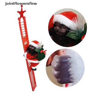 Jtff escalera eléctrica de escalada cuerda de Santa Claus cuentas musicales colgantes decoración de navidad fina (1)