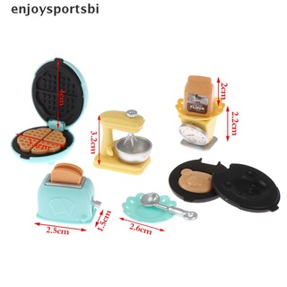 [enjoysportsbi] 1:12 casa de muñecas mini máquina de pan tostadora batidor plato de pesaje de alimentos juego de cocina [caliente] (4)