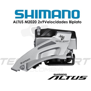 Descarrilador Bicicleta Shimano Altus M2020 2x9v Biplato MTB